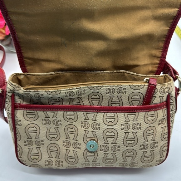 Etienne Angier Red Tan Shoulder Bag MCB7249K - Picture 4 of 12